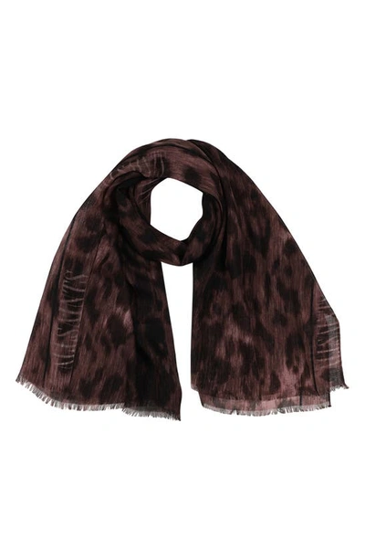 Allsaints Trossachs Oblong Wool Scarf In Natural