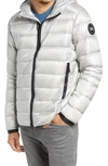 Canada Goose Crofton Packable 750 Fill Power Down Hooded Jacket In Silver
