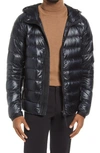 Canada Goose Crofton Slim-fit Recycled Nylon-ripstop Hooded Down Jacket In Black - Noir