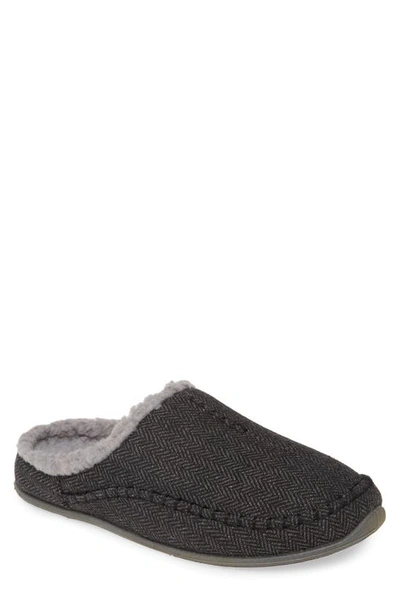 Deer Stags Slipperooz Men's Nordic S.u.p.r.o. Sock Cushioned Indoor Outdoor Clog Slipper In Black