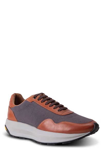 Gordon Rush Lancaster Sneaker In Cognac/ Grey