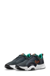 Nike Superrep Go 2 Training Shoe In Dark Smoke Grey/clear Emerald/white/total Orange