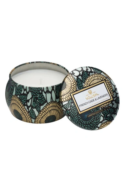 Voluspa Japonica French Cade Lavender Petite Decorative Tin Candle