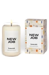 Homesick New Job Candle In White