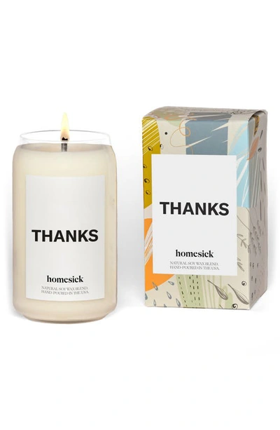 Homesick Thanks Candle In White