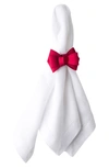 Juliska Tuxedo Ruby Napkin Ring In Ruby