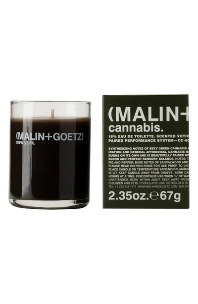 Malin + Goetz Malin+goetz Cannabis Scented Votive Candle In Dark Green