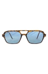 Fifth & Ninth Jordan 60mm Aviator Sunglasses In Torte/ Blue