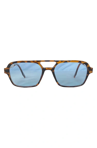 Fifth & Ninth Jordan 60mm Aviator Sunglasses In Torte/ Blue