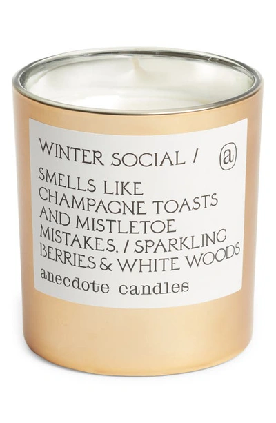 Anecdote Candles Winter Social Candle In Gold