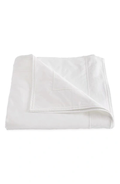 Matouk Ansonia Cotton Percale Duvet Cover In White