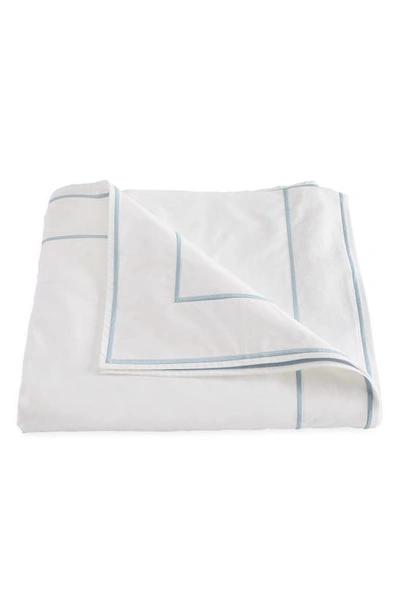 Matouk Ansonia Cotton Percale Duvet Cover In Blue