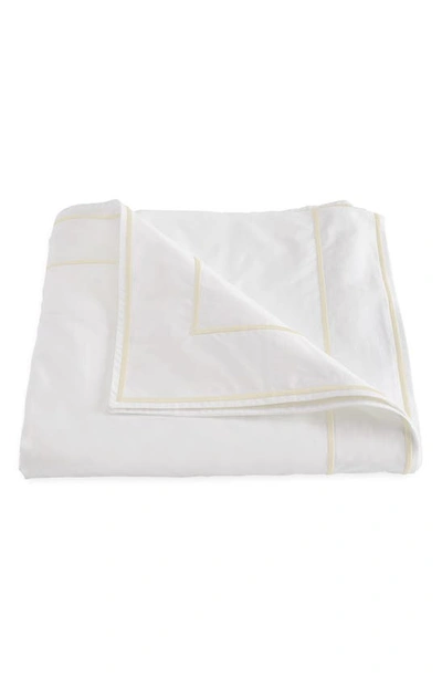 Matouk Ansonia Cotton Percale Duvet Cover In Ivory