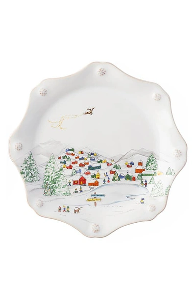 JULISKA JULISKA BERRY & THREAD NORTH POLE DESSERT/SALAD PLATE,JN0288