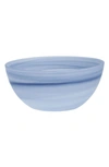 Fortessa La Jolla Set Of 4 Glass Cereal Bowls In Ink Blue