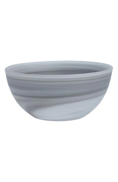Fortessa La Jolla Set Of 4 Glass Cereal Bowls In Grey