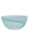 Fortessa La Jolla Set Of 4 Glass Cereal Bowls In Sage Green