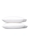 Matouk Set Of 2 Ansonia 500 Thread Count Cotton Percale Pillowcases In Almond