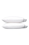 Matouk Ansonia 500 Thread Count Cotton Percale Pillowcases In Charcoal