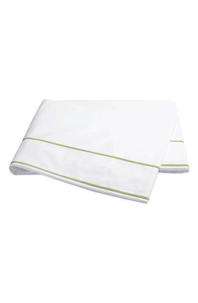 Matouk Ansonia Percale Flat Sheet, Full/queen In Leaf