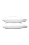Matouk Ansonia 500 Thread Count Cotton Percale Pillowcases In White/ Ivory