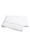 Matouk Ansonia Percale Flat Sheet, Full/queen In Sterling