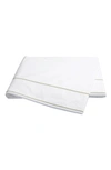 Matouk Ansonia 500 Thread Count Flat Sheet In White/ Almond
