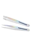 Tweezerman Holiday Winter Frost Micro Mini Tweezer 2-piece Set
