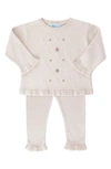 Feltman Brothers Rosebud Sweater & Pants Set In Ecru