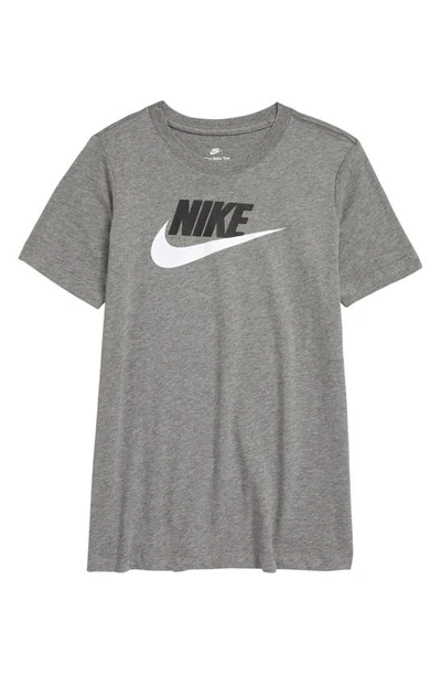 Nike Futura Logo-print T-shirt In Gray
