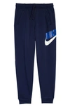 Nike Kids' Club Logo Fleece Joggers In Midnight Navy/ Midnight Navy