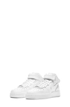 Nike Kids' Air Force 1 Mid Sneaker In White/ White