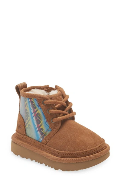 Ugg Kids' Neumel Ii Water Resistant Chukka Boot In Chestnut Chromatic