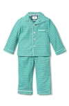 PETITE PLUME KIDS' GINGHAM CHECK FLANNEL TWO-PIECE PAJAMAS,WPJGG