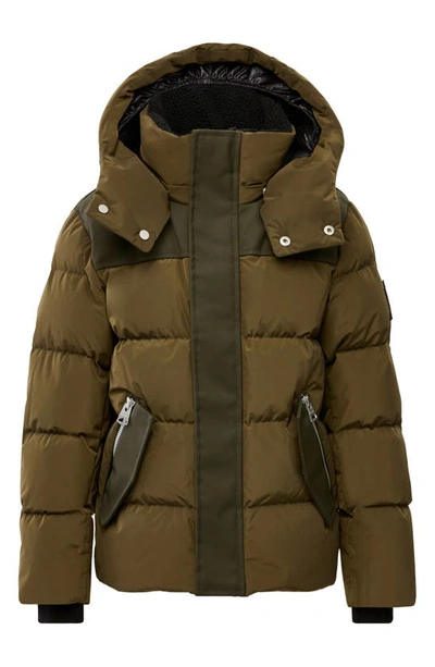 Mackage Kids' Little Boy's Nordic Tech Down Quilted Puffer Jacket In Army