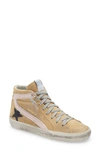 Golden Goose Slide High Top Sneaker In Sand/ Black/ Rose Quartz