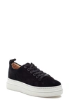 Jslides Noca Suede Low-top Sneakers In Black Suede