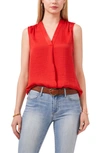 VINCE CAMUTO RUMPLED SATIN BLOUSE,9131070