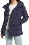 Canada Goose Alliston Packable Down Jacket In Atlantic Navy-bleu Mar Atlanic