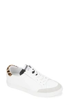 Kenneth Cole New York Kam Guard Eo Sneaker In White/ Natural Calf Hair
