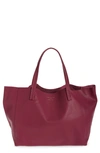 Kurt Geiger Violet Leather Tote In Bright Pink