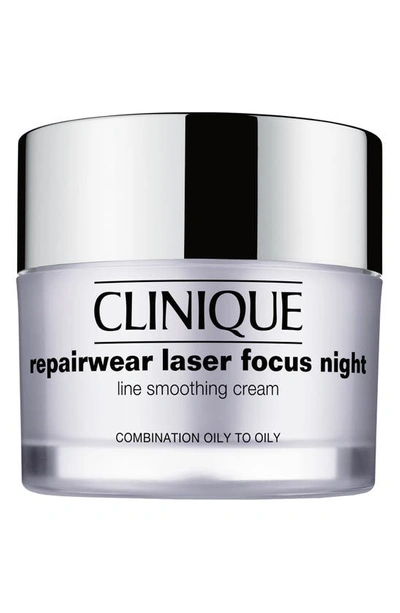 Clinique Repairwear Laser Focus Night Line Smoothing Cream In Combination Oily To Oily