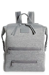 Dagne Dover Large Indi Diaper Backpack In Heather Grey