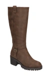 Bella Vita Lorielle Womens Zipper Round Toe Mid-calf Boots In Brown