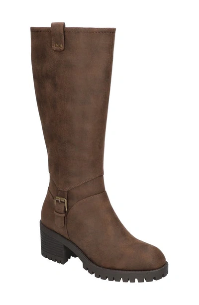 Bella Vita Lorielle Womens Zipper Round Toe Mid-calf Boots In Brown