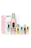 CLINIQUE GREAT SKIN EVERYWHERE SET FOR COMBINATION OILY TO OILY SKIN TYPES USD $96.50 VALUE,V27EY1