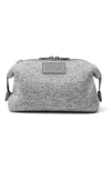 Dagne Dover Large Hunter Water Resistant Toiletry Bag In Heather Grey
