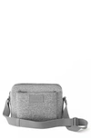 Dagne Dover Micah Water Resistant Crossbody Bag In Heather Grey
