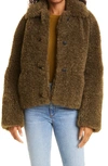 Rag & Bone Hesper Faux Shearling Jacket In Army Green