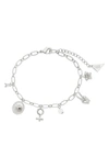 STERLING FOREVER LOUISA CHARM BRACELET,B2CB0812CL